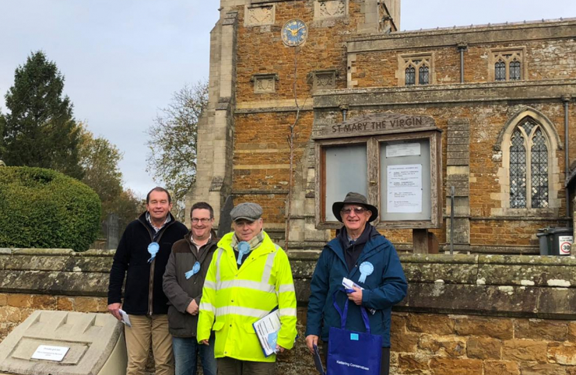 Ashley Conservatives with Philip Hollobone MP and ward councillors Cllr David Howes and Cllr Mike Tebbutt 