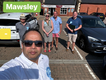 Local Conservatives and Philip Hollobone MP canvassing in Mawsley, Kettering